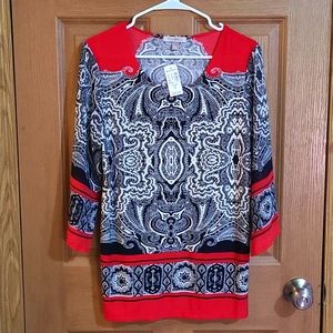 Roz & Ali Dressbarn blouse